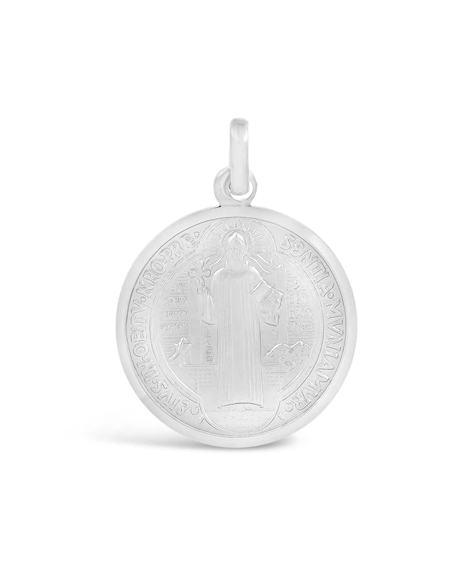 Saint Benedict Medal of Faith zlatni privjesak