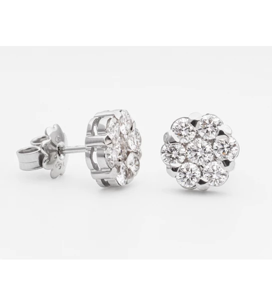 Eos diamond gold earrings