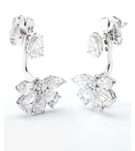 Nova diamond gold earrings