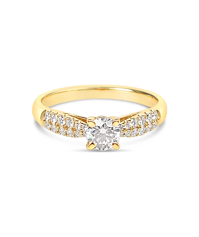 Glow zlatni prsten s dijamantom