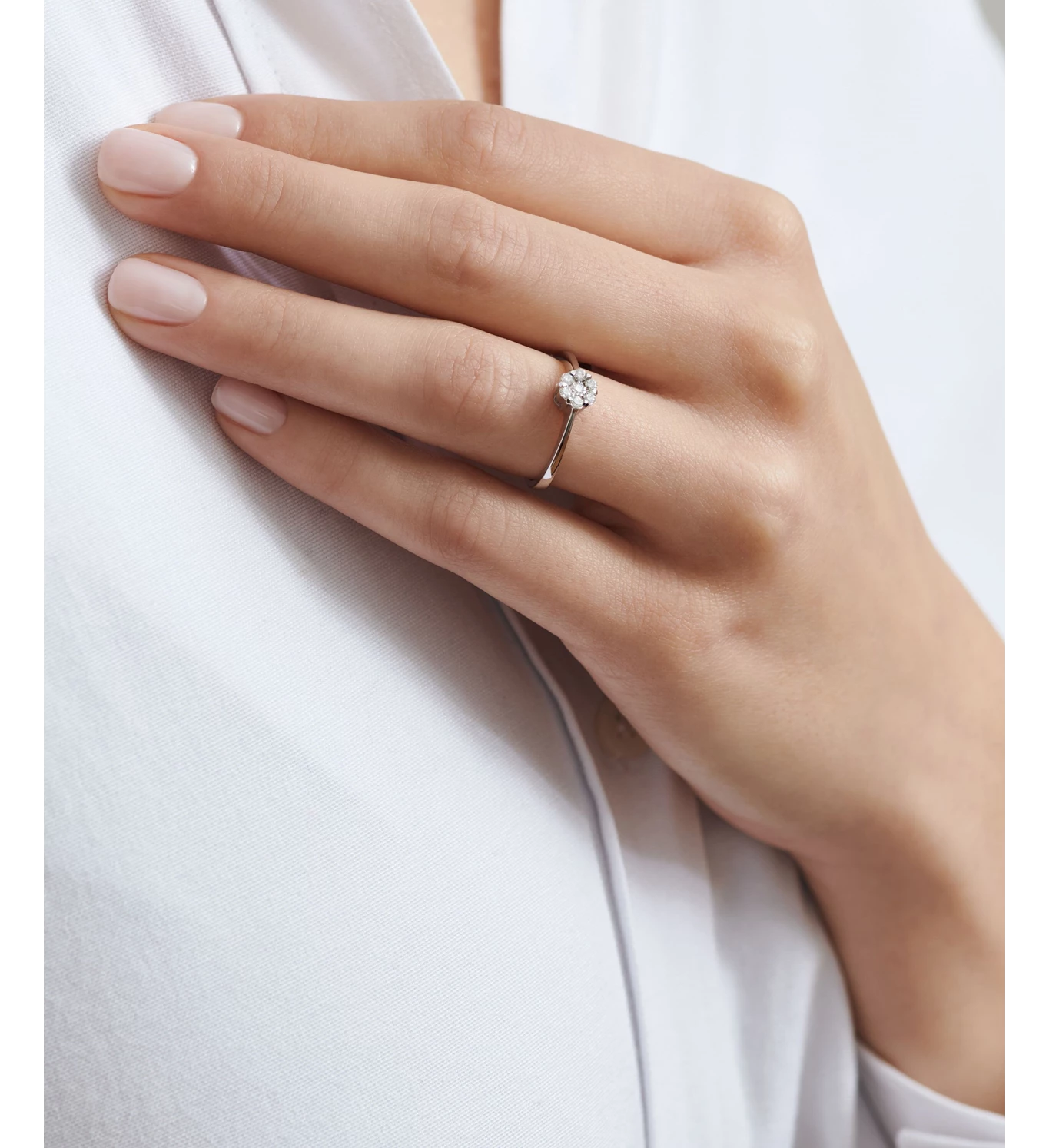 Loveburst zlatni zaručnički prsten s dijamantima
