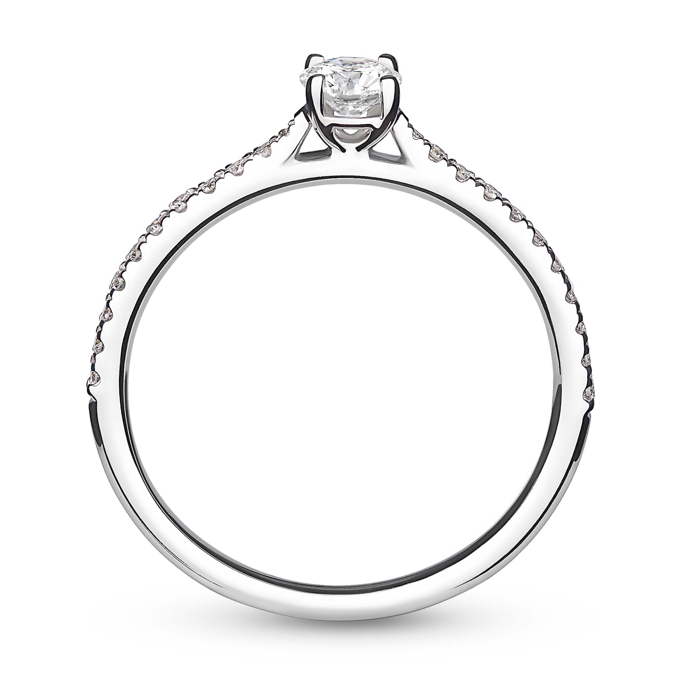 Celestial zlatni zaručnički prsten s dijamantima