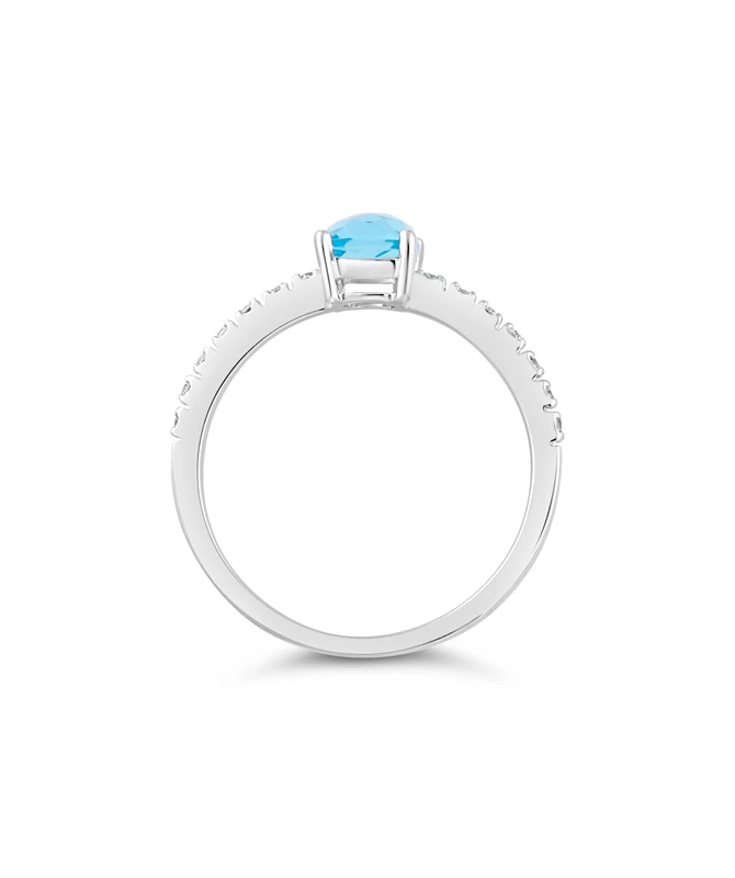 Baby Blue zlatni prsten s dijamantima