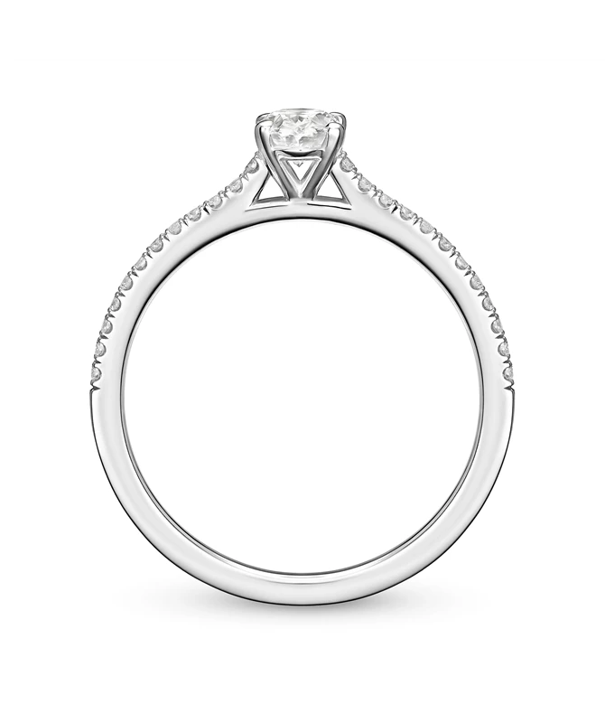 Allure zlatni zaručnički prsten s dijamantom