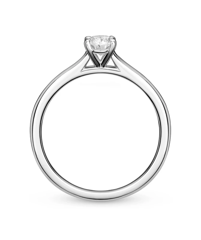 Blissful zlatni zaručnički prsten s dijamantom