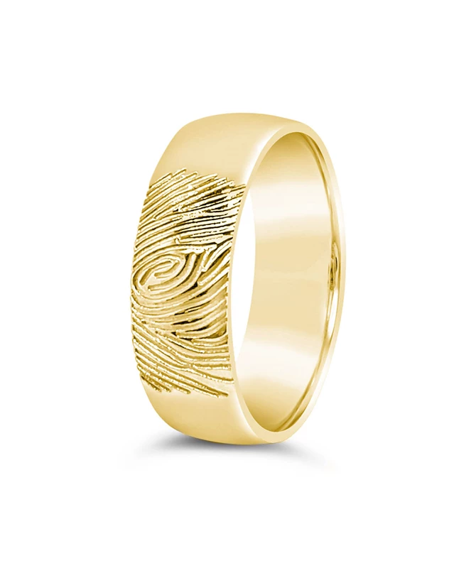 Fingerprint zlatni vjenčani prsten