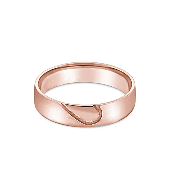 Heart zlatni vjenčani prsten