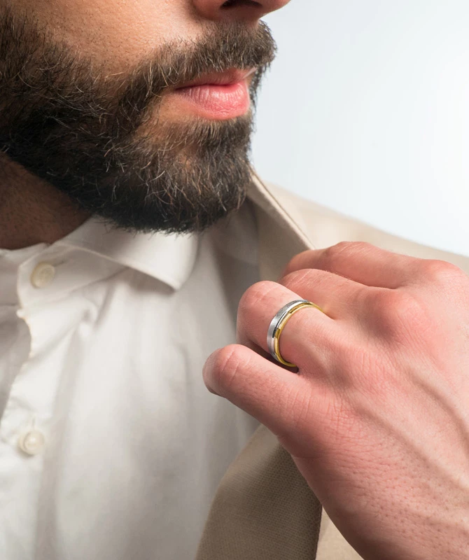 Just Married zlatni vjenčani prsten