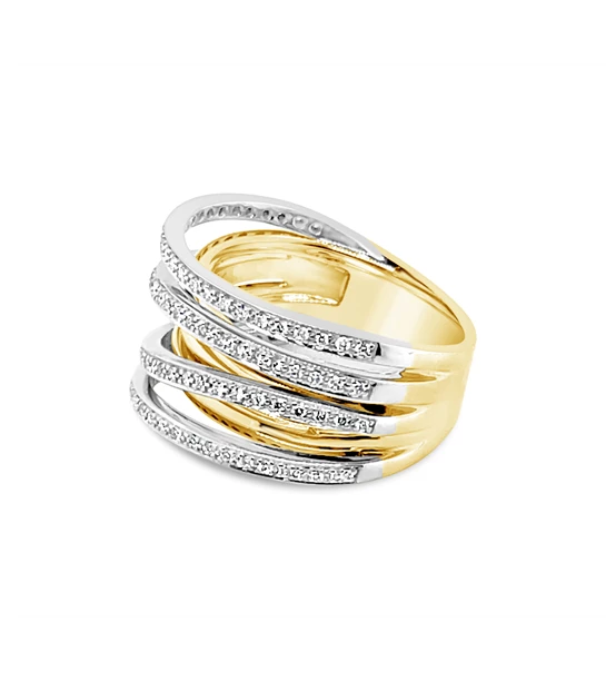 Bind diamond gold ring