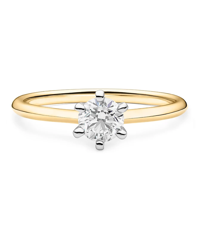 Skybound zlatni zaručnički prsten s dijamantom