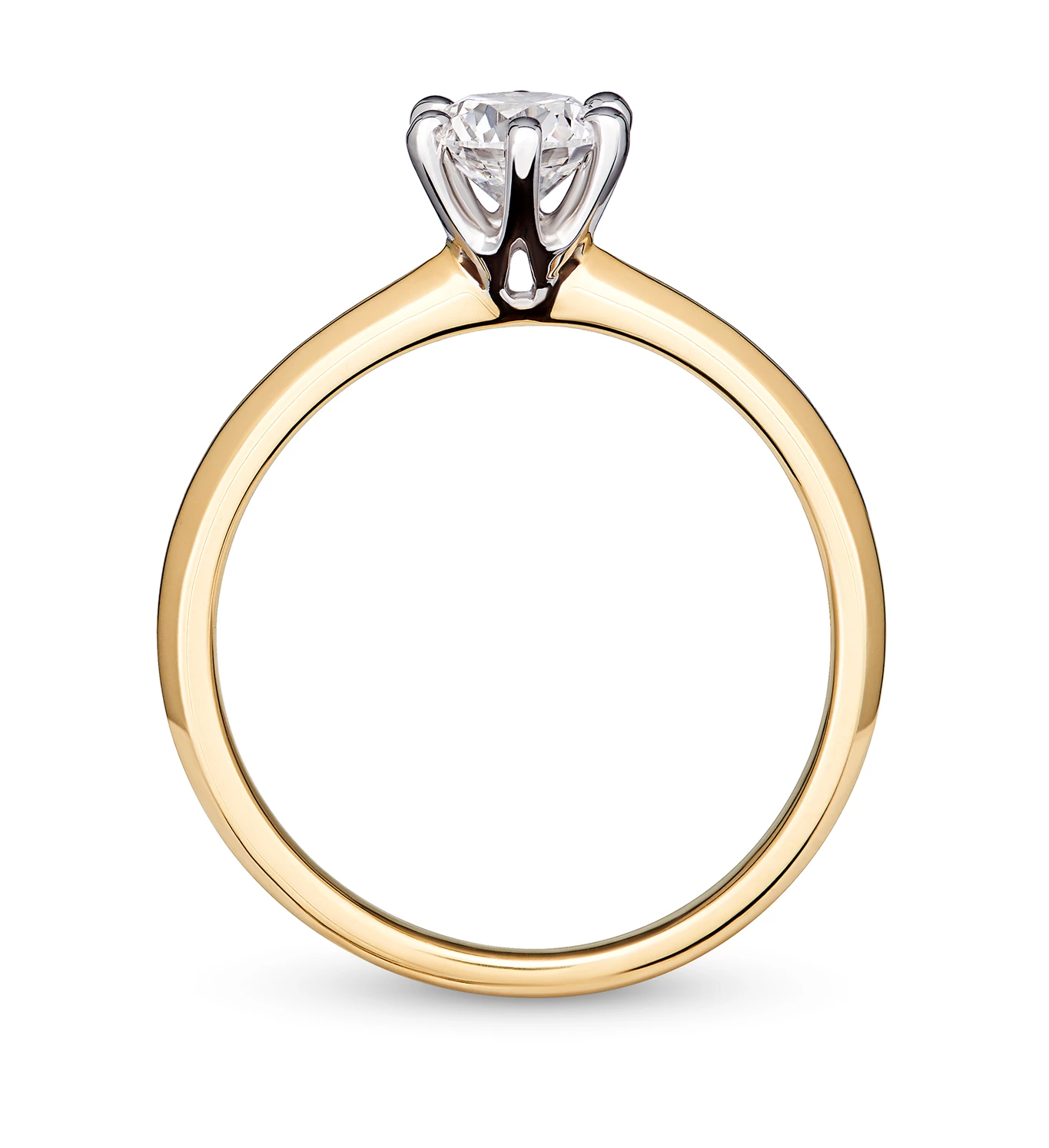 Skybound zlatni zaručnički prsten s dijamantom
