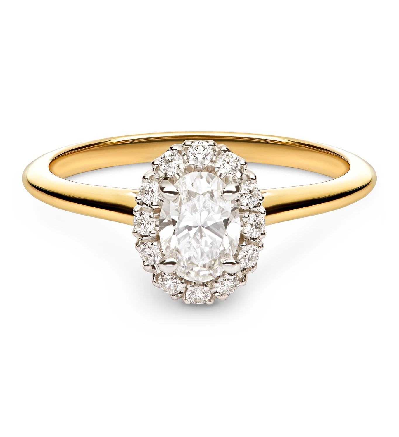 Enchante zlatni zaručnički prsten s dijamantom