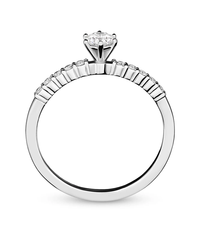 Carino zlatni zaručnički prsten s dijamantima