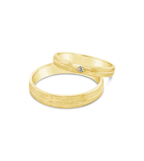 This Love zlatno vjenčano prstenje