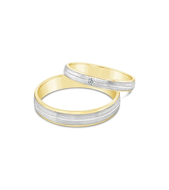 This Love zlatno vjenčano prstenje