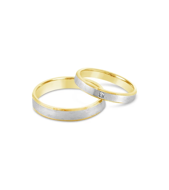 Happily Ever After zlatno vjenčano prstenje