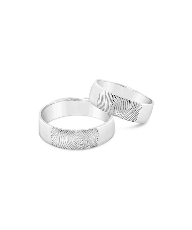 Fingerprint zlatno vjenčano prstenje