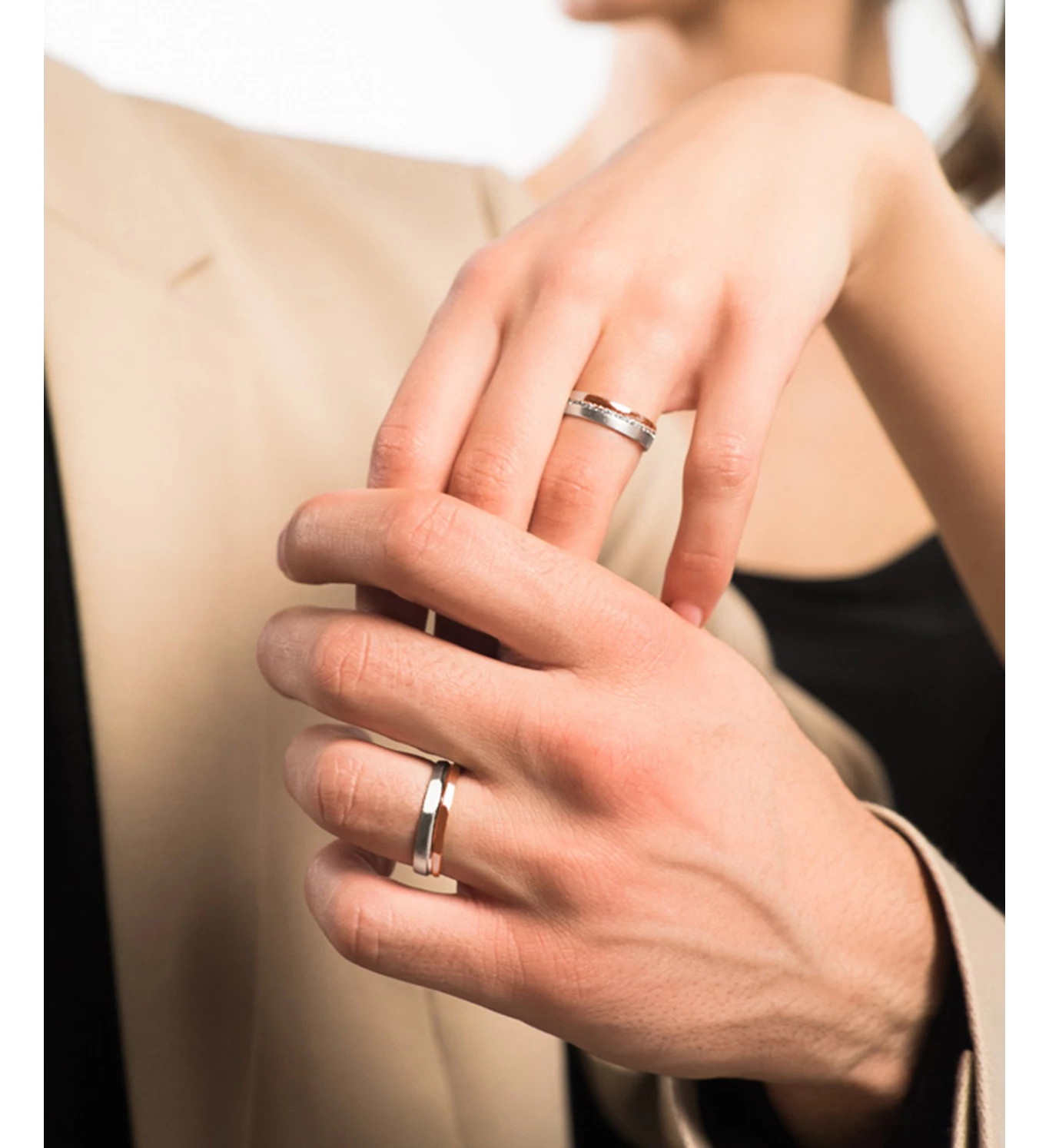 Just Married zlatno vjenčano prstenje