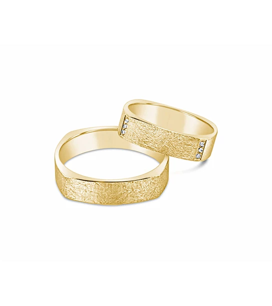 Love Around zlatno vjenčano prstenje