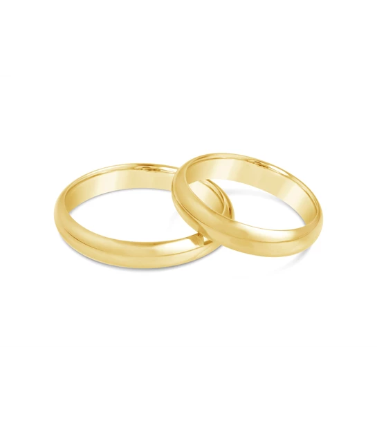 Us zlatno vjenčano prstenje