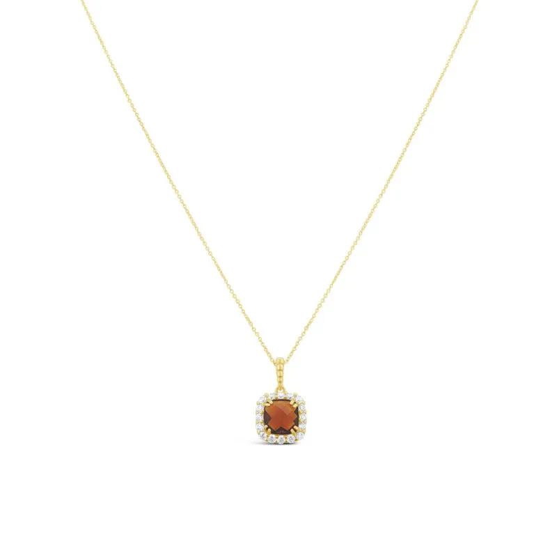 Amber Halo zlatna ogrlica