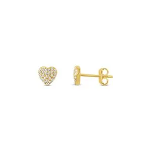 Heart Studs zlatne naušnice