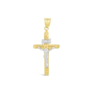 Jesus Cross zlatni privjesak