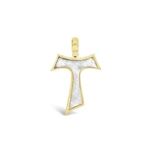 Tau Cross Faith zlatni privjesak
