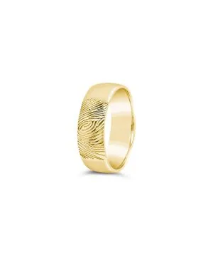 Fingerprint zlatni vjenčani prsten ženski