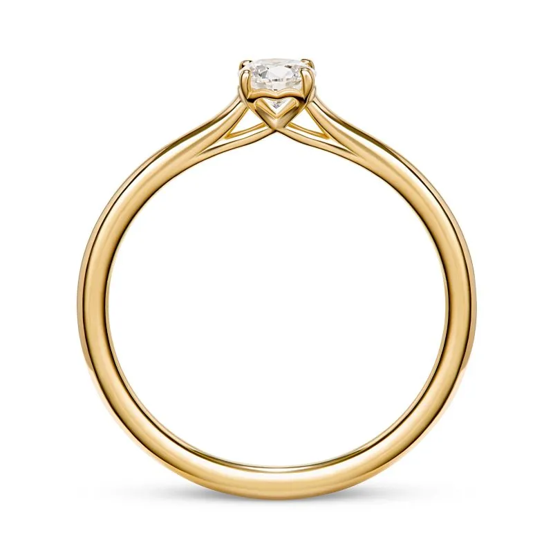 Whispering Diamond zlatni zaručnički prsten s dijamantom 0.23 - 0.29 ct