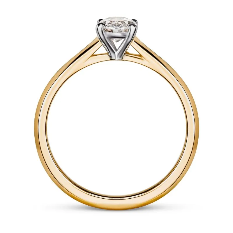 Answer of Love zlatni zaručnički prsten s dijamantom 0.68 - 0.77 ct