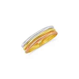 Tri-Tone zlatni prsten