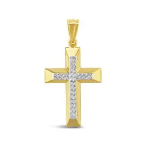 Luminous Cross zlatni privjesak