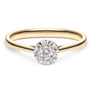 Timeless Love zlatni prsten s dijamantima 0.23 ct