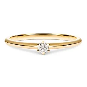 Forevermore zlatni zaručnički prsten s dijamantom 0.08 - 0.12 ct