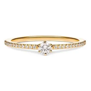 Heavenly Harmony zlatni zaručnički prsten s dijamantima 0.14 - 0.19 ct