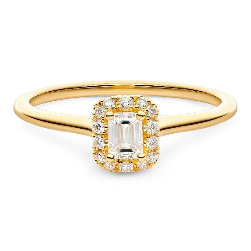 Impression zlatni zaručnički prsten s dijamantom 0.32 - 0.36 ct