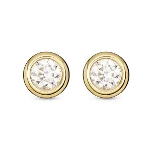 Subtle Glow zlatne naušnice s dijamantima 0.36 ct