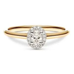 Enchante zlatni zaručnički prsten s dijamantom 0.22 - 0.26 ct