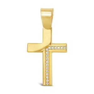Glint Cross zlatni privjesak