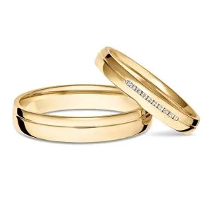 Marry me zlatno vjenčano prstenje par