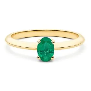 Emerald Crown zlatni prsten sa smaragdom
