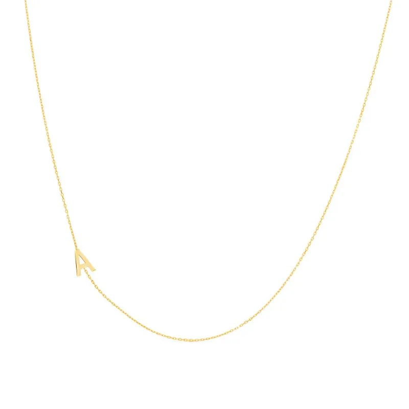 Zlatna ogrlica s inicijalom