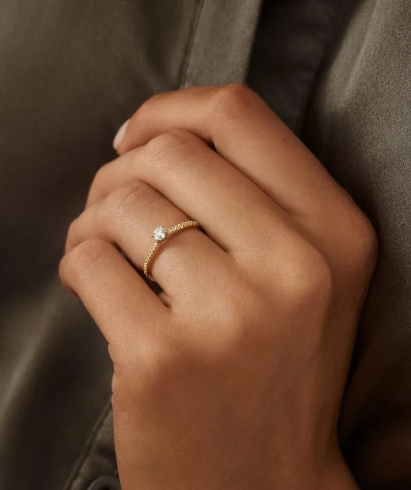 Serene Grace zlatni prsten s dijamantima 0.21 - 0.25 ct