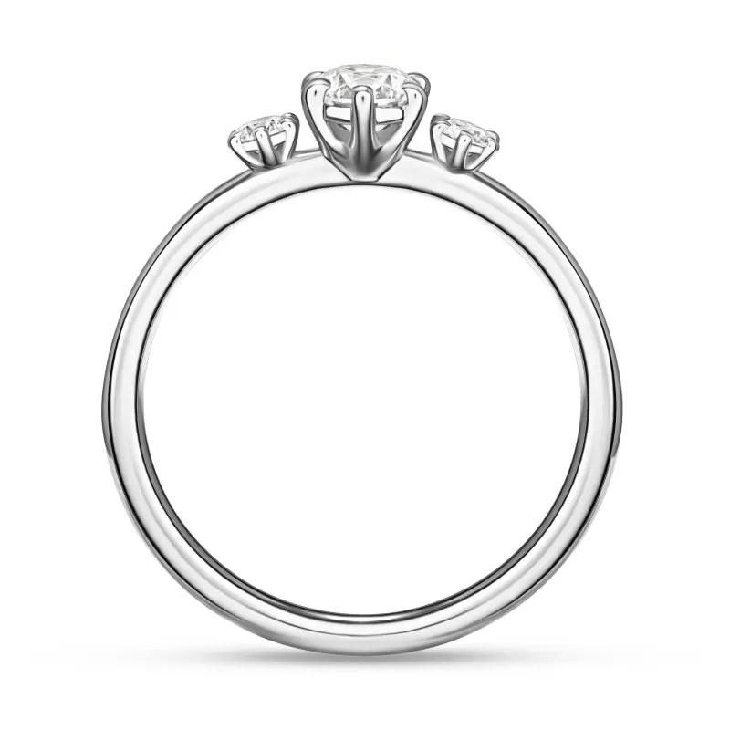 Diamond Trinity zlatni prsten s dijamantima 0.30 - 0.35 ct