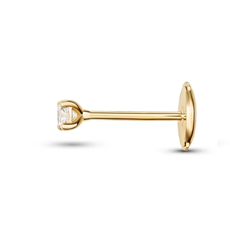 Divine Gleam zlatne naušnice s dijamantima 0.16 - 0.24 ct