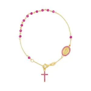 Rose Rosary zlatna narukvica krunica