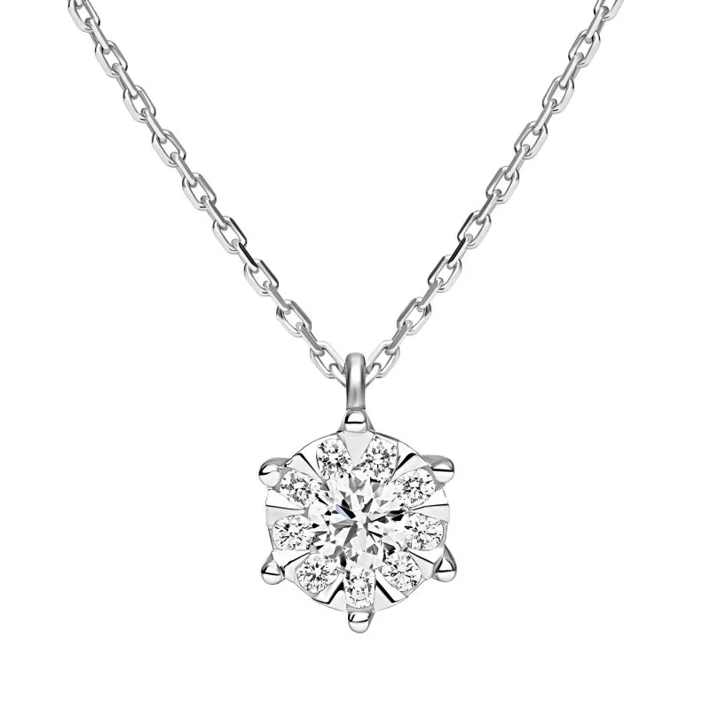 Celestial Grace zlatna ogrlica s dijamantima 0.17 - 0.21 ct