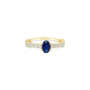 Azure Oval zlatni prsten