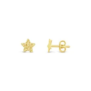 Mini Star dječje zlatne naušnice